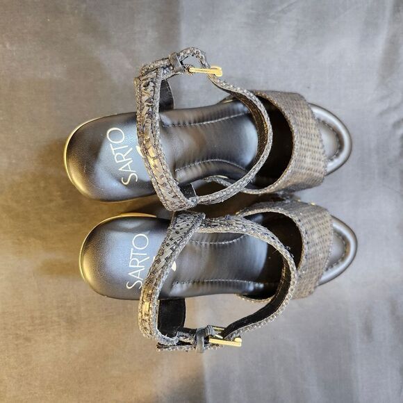 BRAND NEW FRANCO SARTO BLOCK HEEL OPEN-TOE SANDAL G1 - Picture 5 of 15